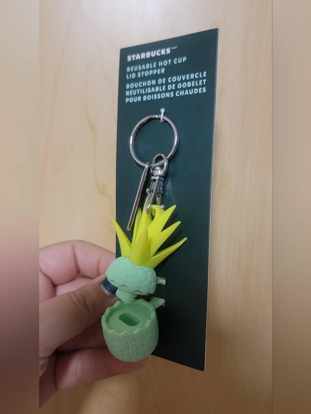 Starbucks Pineapple Keychain And Straw Topper